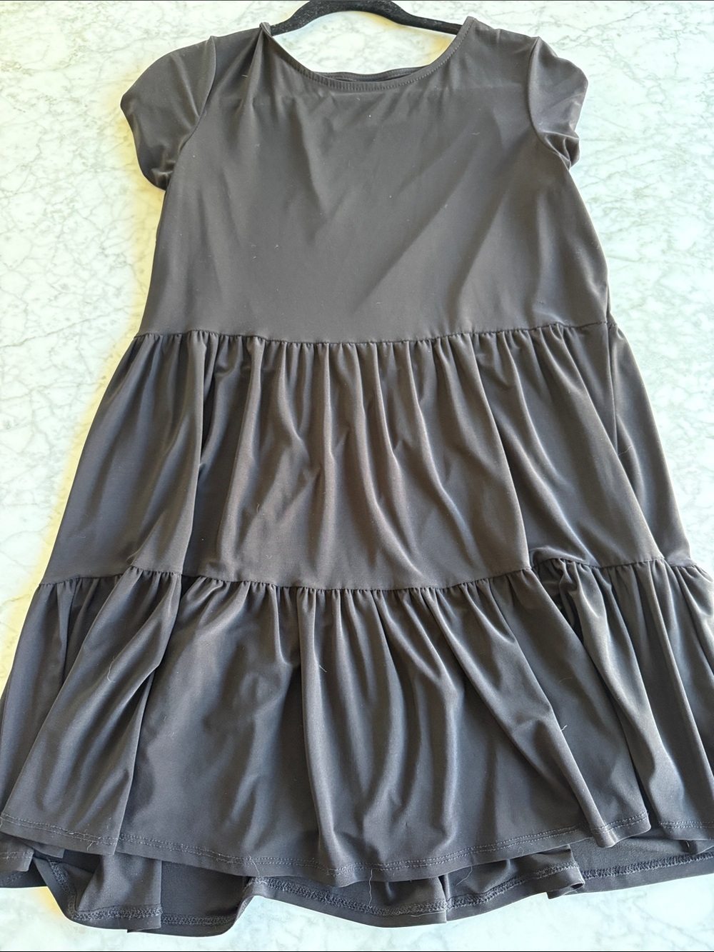 Nicole Miller Black Tiered Dress
